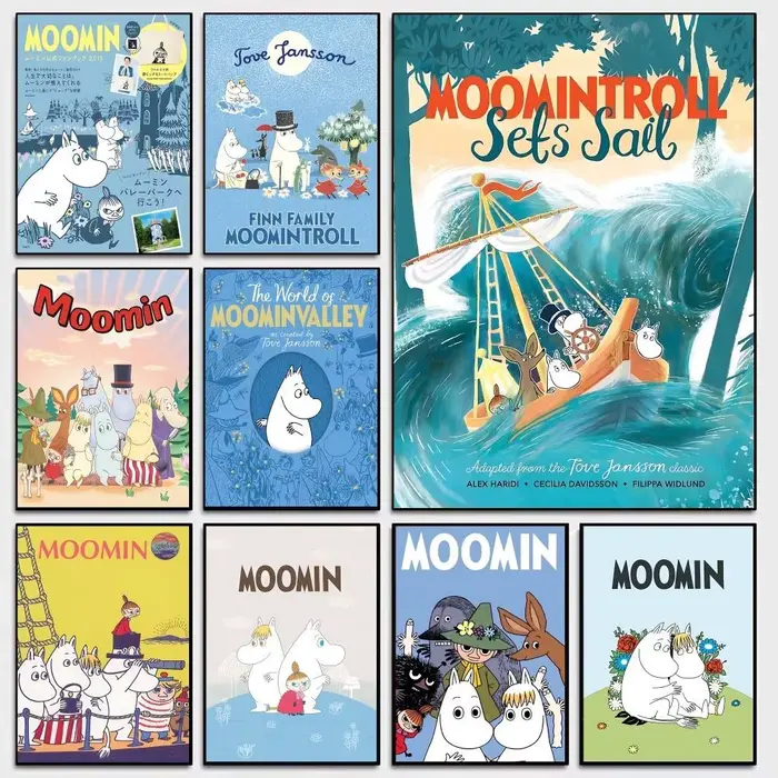 Affiches de films classiques de dessins animés M-Moomin