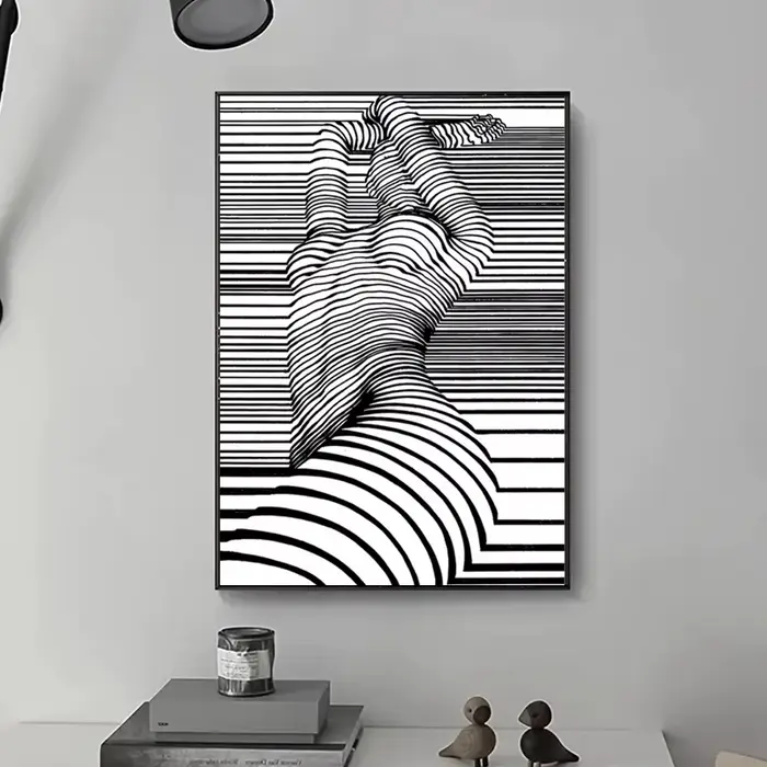 Art mural abstrait moderne