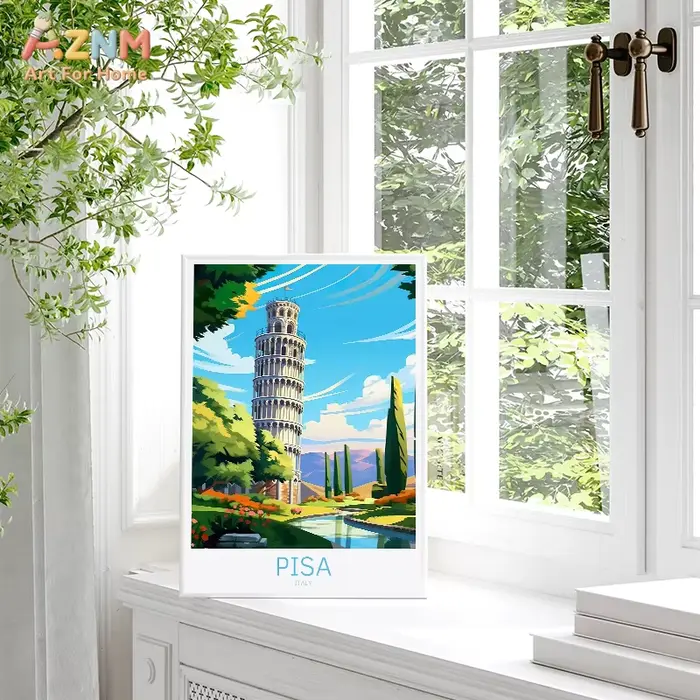 AZNM Affiche de voyage vintage