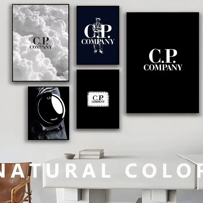 Affiches vintage classiques de luxe de la marque de mode C P C-Company, affiches murales de qualité HD, affiches rétro pour la décoration murale de la maison