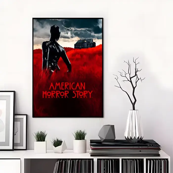 Affiche classique du film American Horror Story, autocollants haute définition, adaptés à la chambre