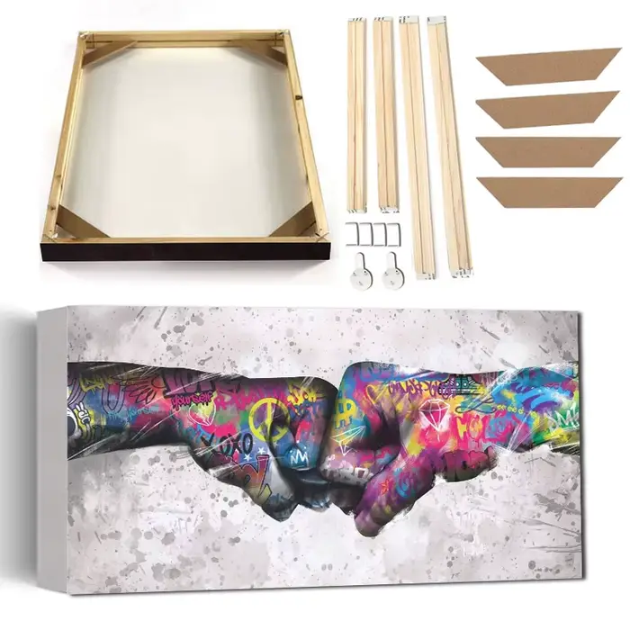 Affiche de Banksy avec cadre Street Graffiti Art