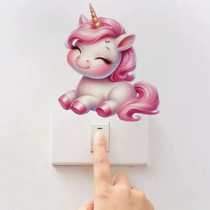 Autocollant licorne mignon