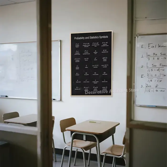 Affiches de formule de calcul des sciences mathématiques