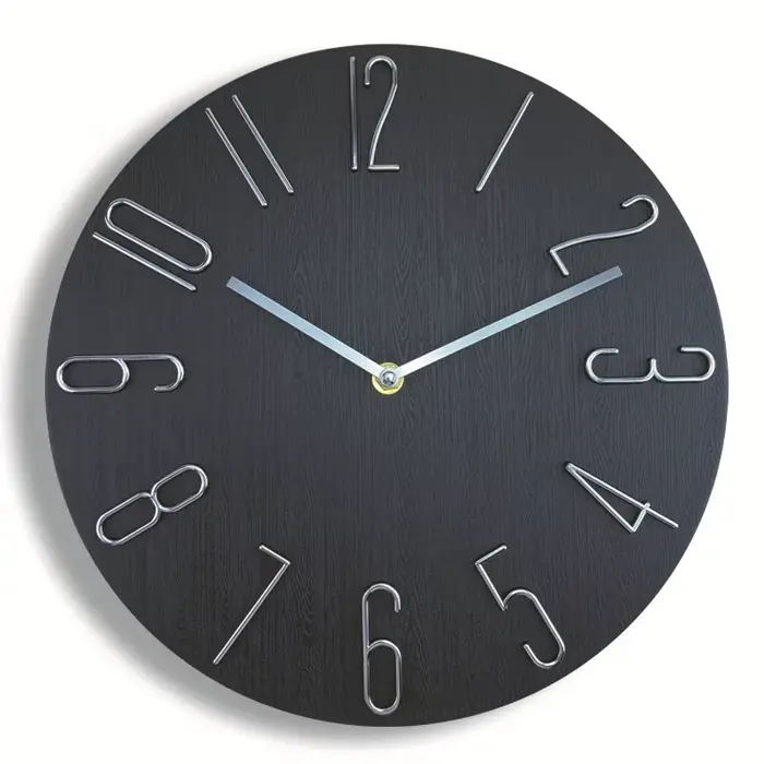 30 cm 12 pouces horloges murales salon silencieux brève horloge murale mode nordique montre