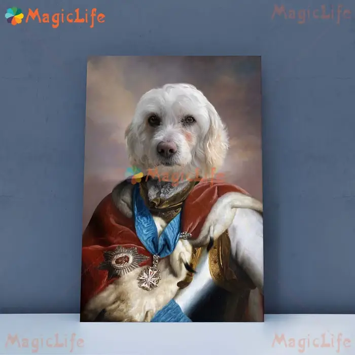 Lady princesse chien Animal Photo chat fille photos murales pour salon nordique affiche mur Art toile peinture décor à la maison sans cadre