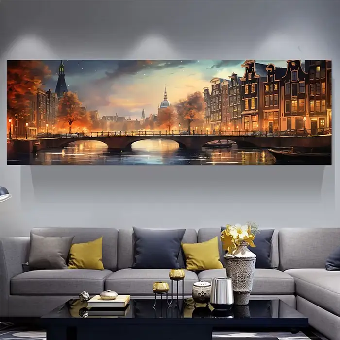Affiche de voyage sur toile Porto Istanbul Venise New York Amsterdam