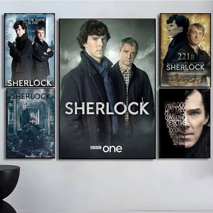 S-Sherlock h-holmes affiche Art avec impressions maison chambre salon décoration cadeau