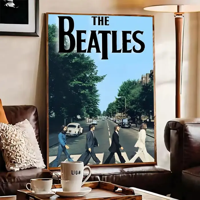 Affiche de bande t-the b-beatles en papier imprimé