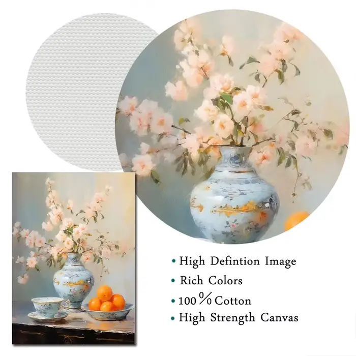Printemps Vintage pays Cottage nature morte fleur cuisine couleur chaude œuvre affiche toile peintures mur Art photos décor à la maison