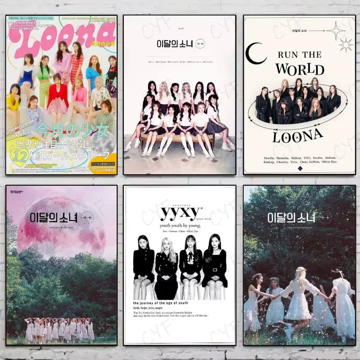 Affiche coréenne Kpop Band l-loona Kpop