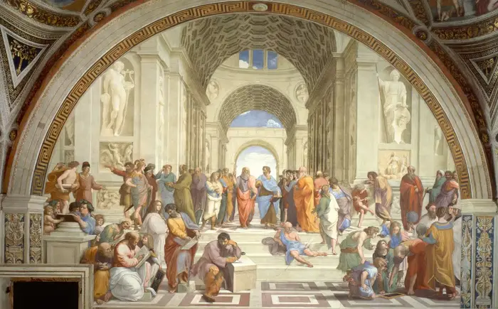 Célèbre école d'art de peinture d'athènes de Raphael, affiches et imprimés sur toile, images d'art m