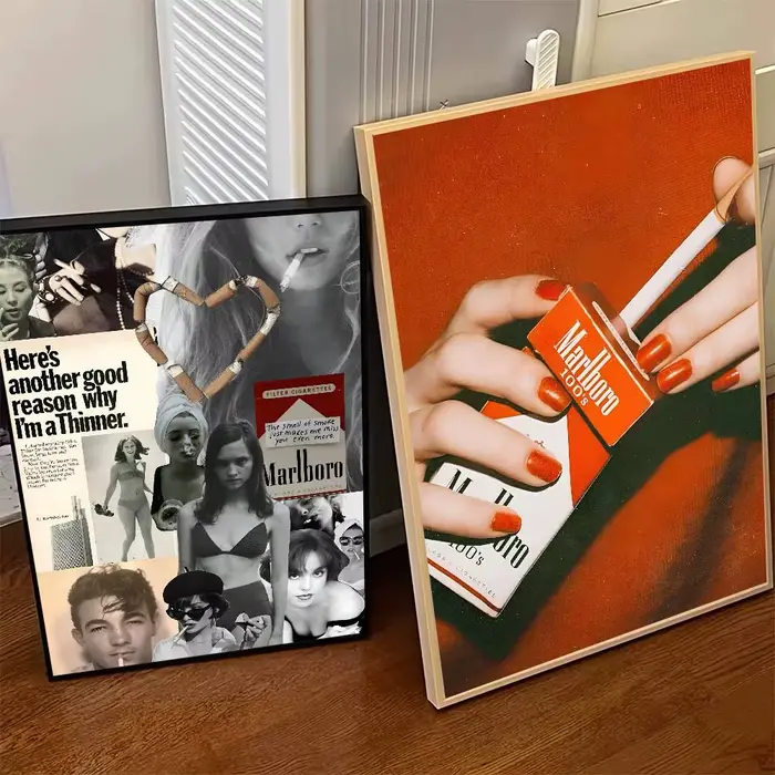 Affiche artistique M-Marlboro avec impressions