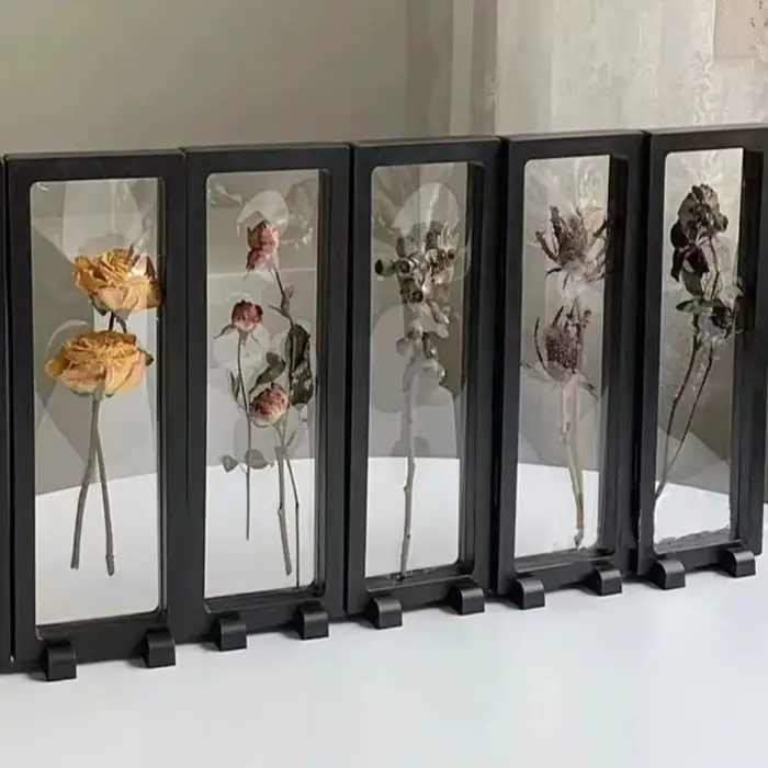 Nouveau Cadre Transparent boîte de rangement carré noir blanc