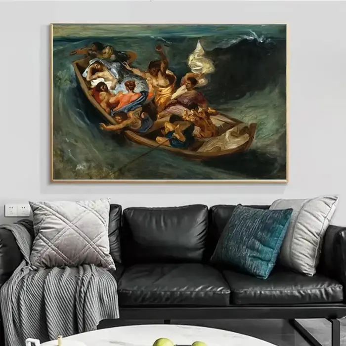 Affiche d'artiste Eugene Delacroix Liberty leader du gens
