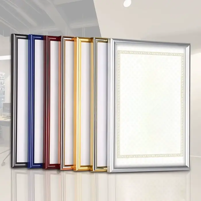 Cadre décoratif A4 en PVC pour certificat