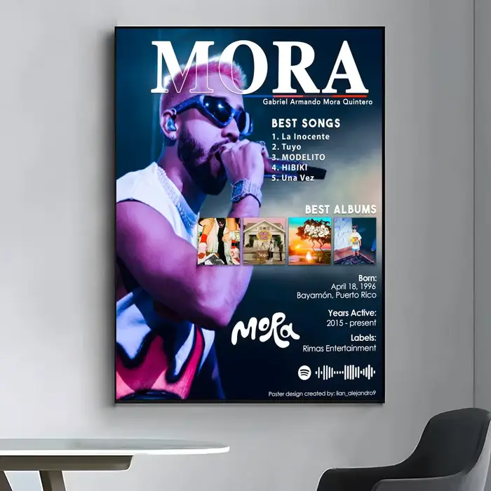 Affiche Singer Mora, affiches haute définition