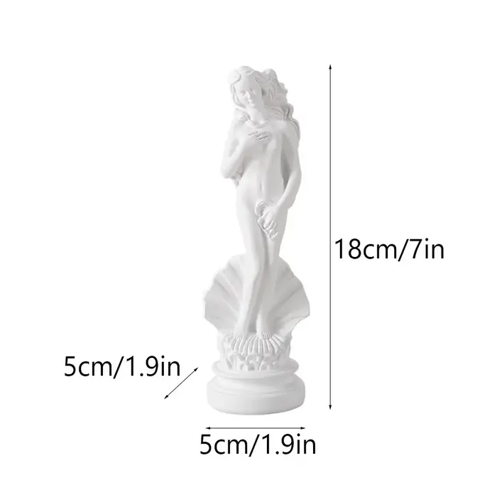 Statue d'Afrodite la mythologie grecque déesse de la beauté, Figurine Miniature en résine, décor d'é