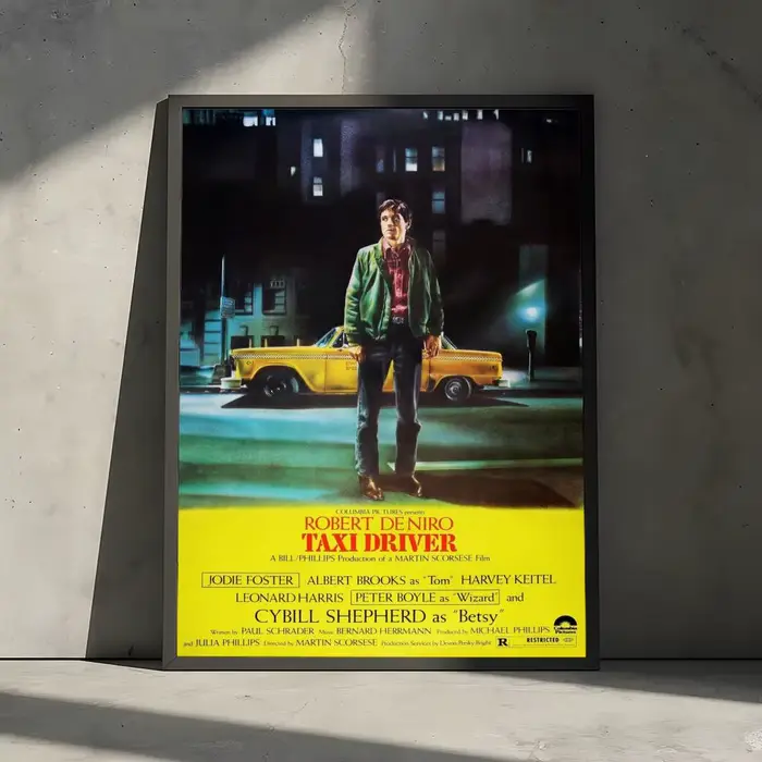 Autocollants d'affiche de film T-Taxi Driver, peinture murale, autocollants muraux auto-adhésifs pou
