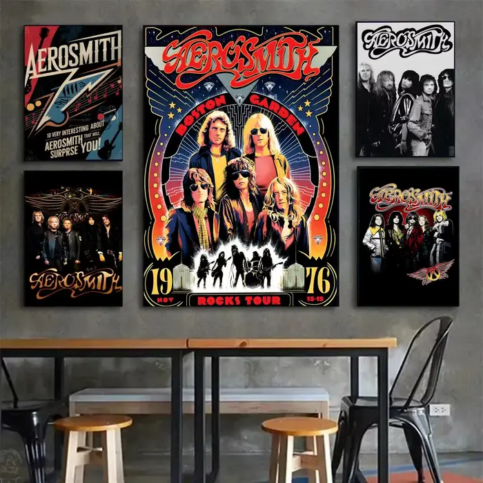Affiche de groupe de rock A-Aerosmith