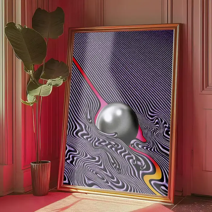 Affiche de currents t-tame i-impala, peinture auto-adhésive avec imprimés, décoration de maison, cha
