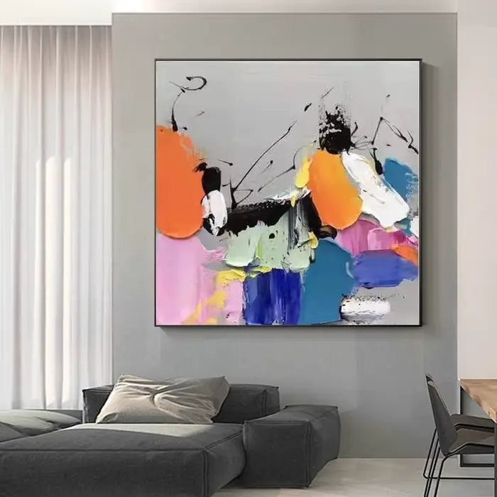 Peinture à l'huile sur toile épaisse