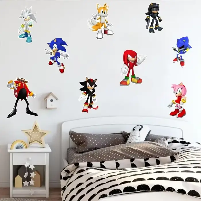Nouvel autocollant mural auto-adhésif en PVC pour chambre d'enfant
