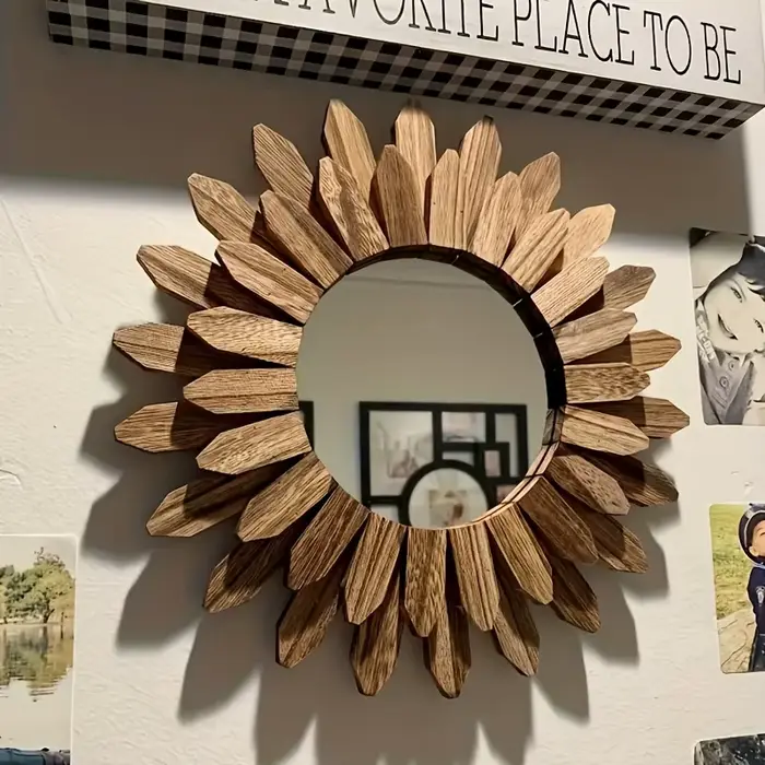 Miroir décoratif tournesol