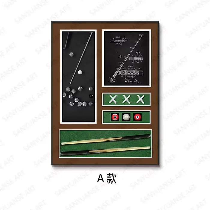 Convient aux peintures décoratives pour salles de billard, aux tableaux suspendus et aux peintures d