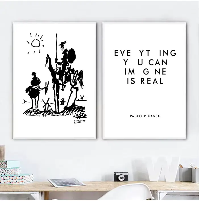 Impression sur toile de Don Quichotte