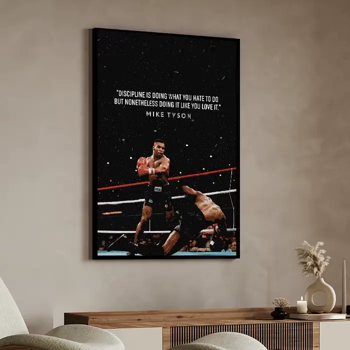 Boxer mur Art affiche Nate Diaz boxe citation de motivation toile peinture impressions décor photos salon