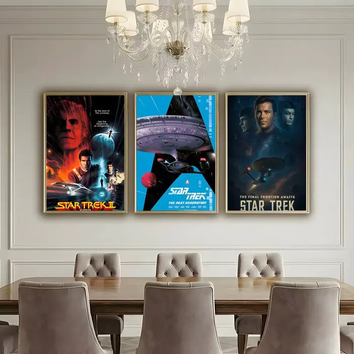 MOVIE S-Star Trek affiche HD imperméable haute ténacité auto-adhésif décoration murale universelle