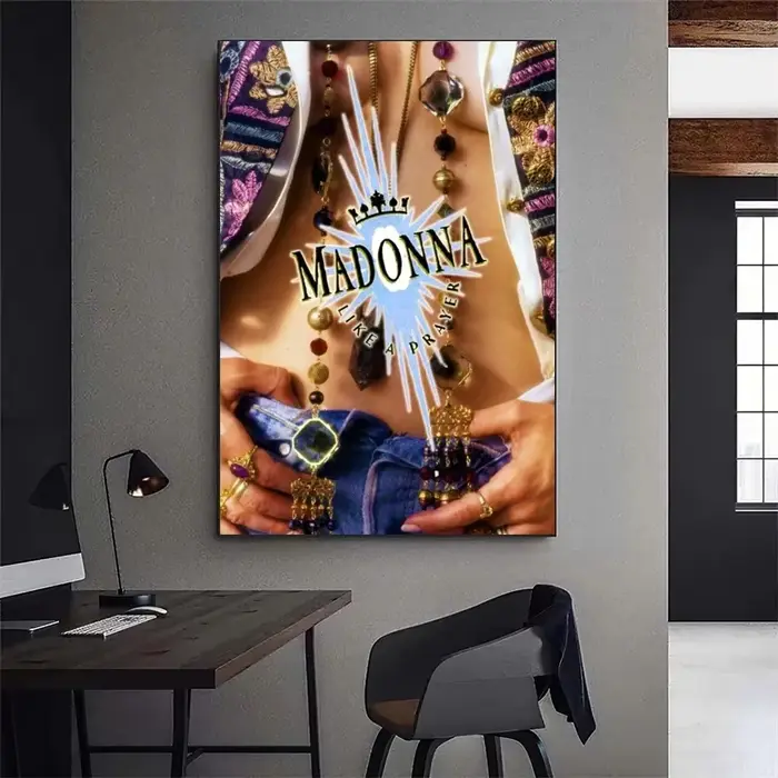 Madonna chanteur affiche galerie toile peinture mur toile photos salon autocollant petit