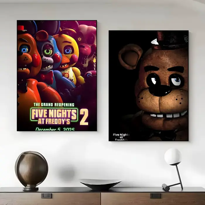 Affiche classique Five Nights at Freddy's (Fnaf) sur toile HD