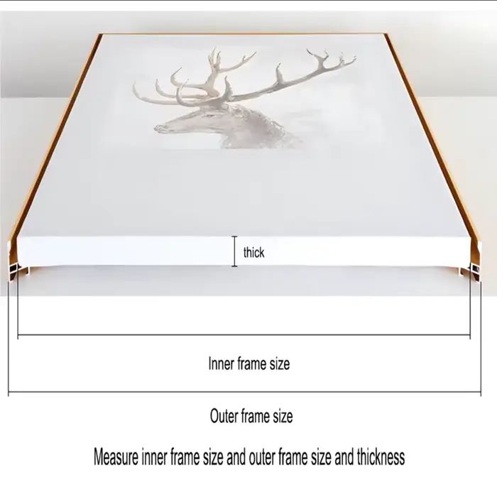 Cadre en alliage d'aluminium personnalisé pour tableaux