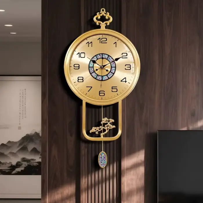 Horloge murale esthétique Unique conception mécanique industrielle Restaurant