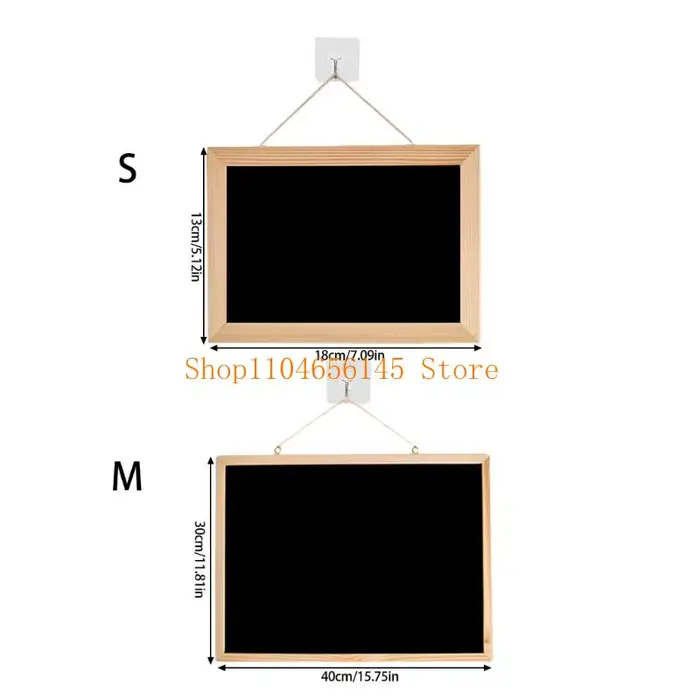 5ASD Smallboard Chalkboard multifonctionnel Tableau messages suspendu