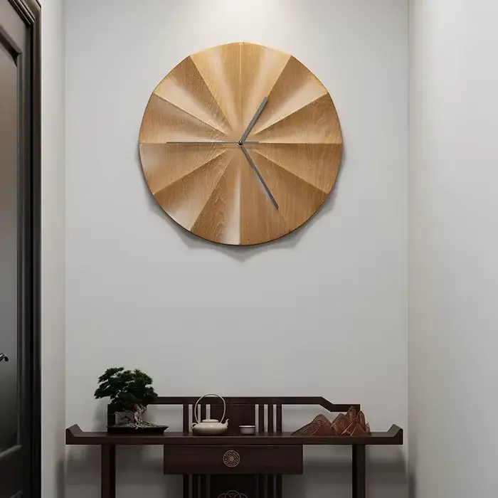 Horloges murales en bois modernes et simples de style chinois