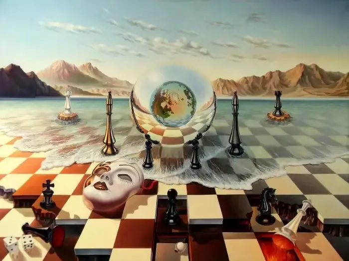 Affiche de peinture à l'huile abstraite surréaliste de la série El Salvador Dali, peinture murale es