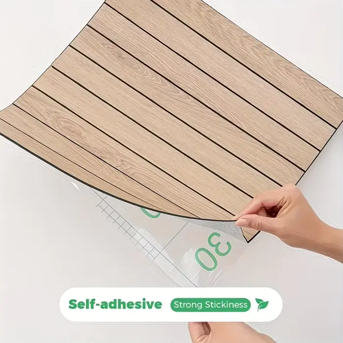 10 panneaux décoratifs autocollants 30x30cm en PVC imperméable à l'eau