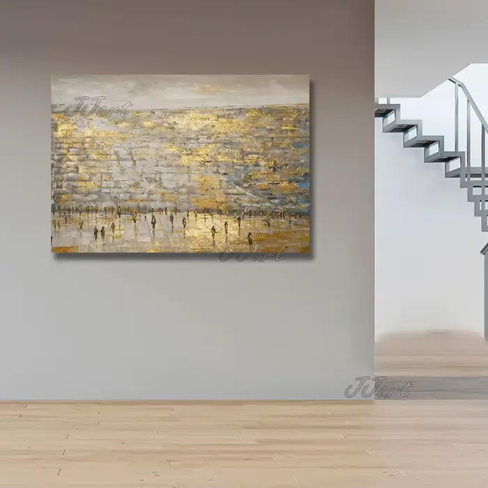 Peinture à l'huile sur toile originale juive