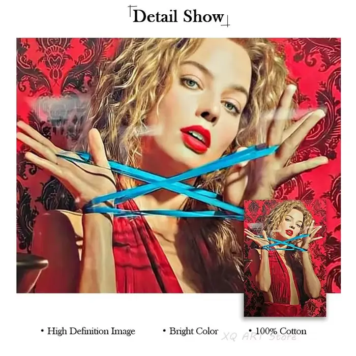 Margot Robbie Babylon affiche esthétique 2022 Film musique
