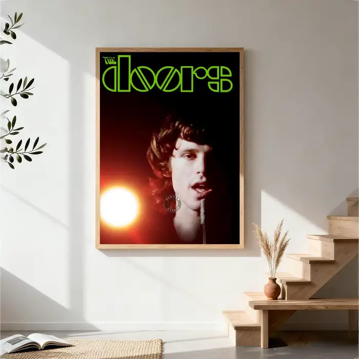 Affiche musicale The Doors, affiche HD, art mural, décoration nordique de haute qualité pour la mais