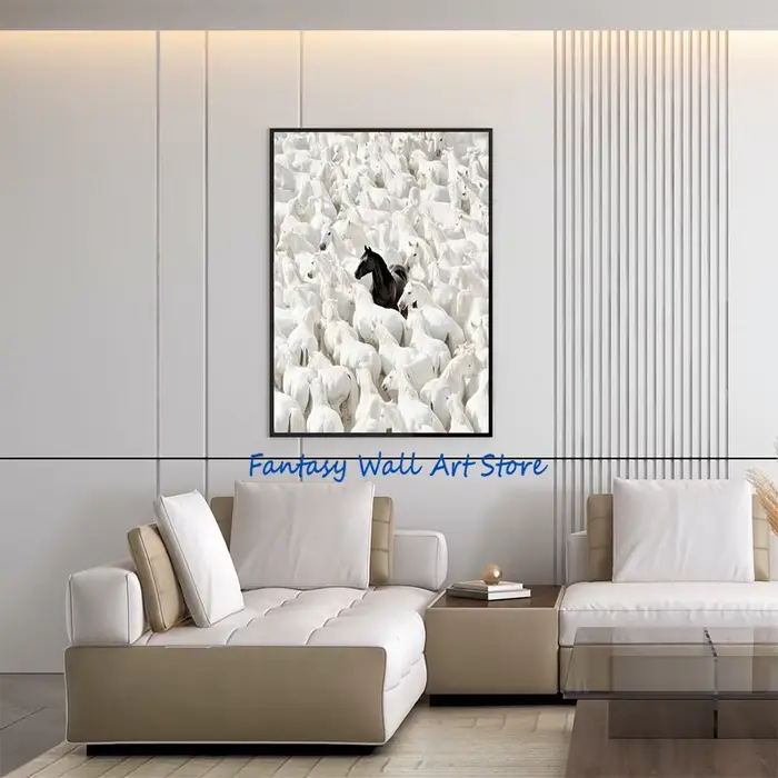 Photos de chevaux noirs, art mural vintage de luxe, impression photo d'équitation, poster sur toile, peinture murale, décoration intérieure