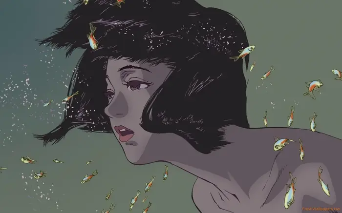 Affiches bleues parfaites de l'anime Kon Satoshi, peinture sur toile de film de bande dessinée de Ma
