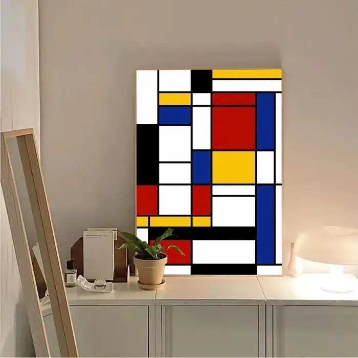 Affiche abstraite de Piet Mondrian