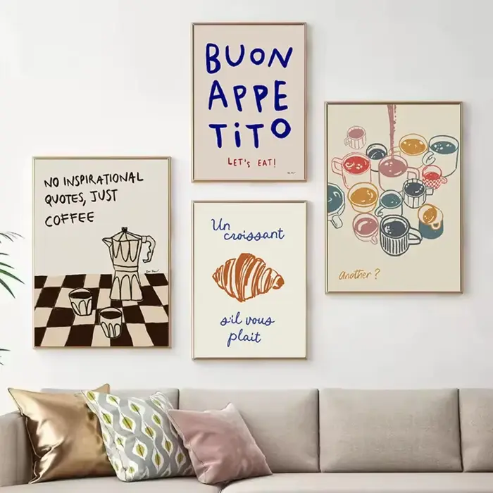 Affiche de cuisine mignonne et tendance