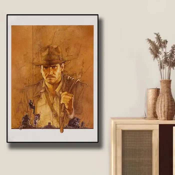 Affiche de film classique rétro Indiana Jones