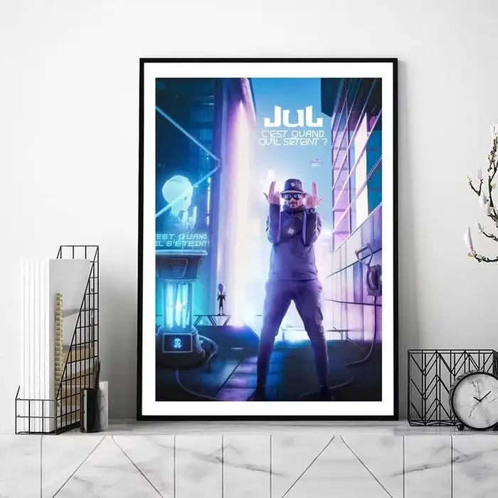 C'est quand qu'il s'eteint rappeur affiche imprime images murales salon décoration de la maison petit