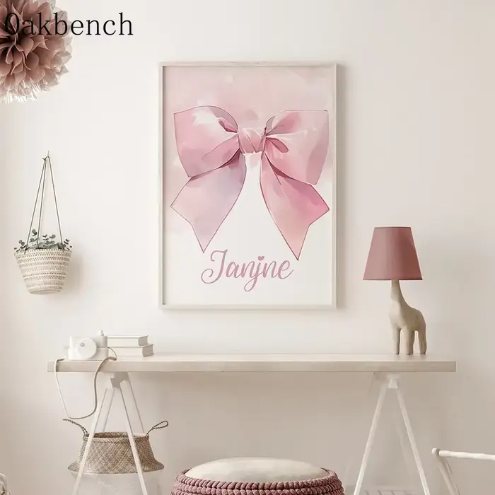 Affiche en Toile Arc-en-ciel Personnalisée avec Nom